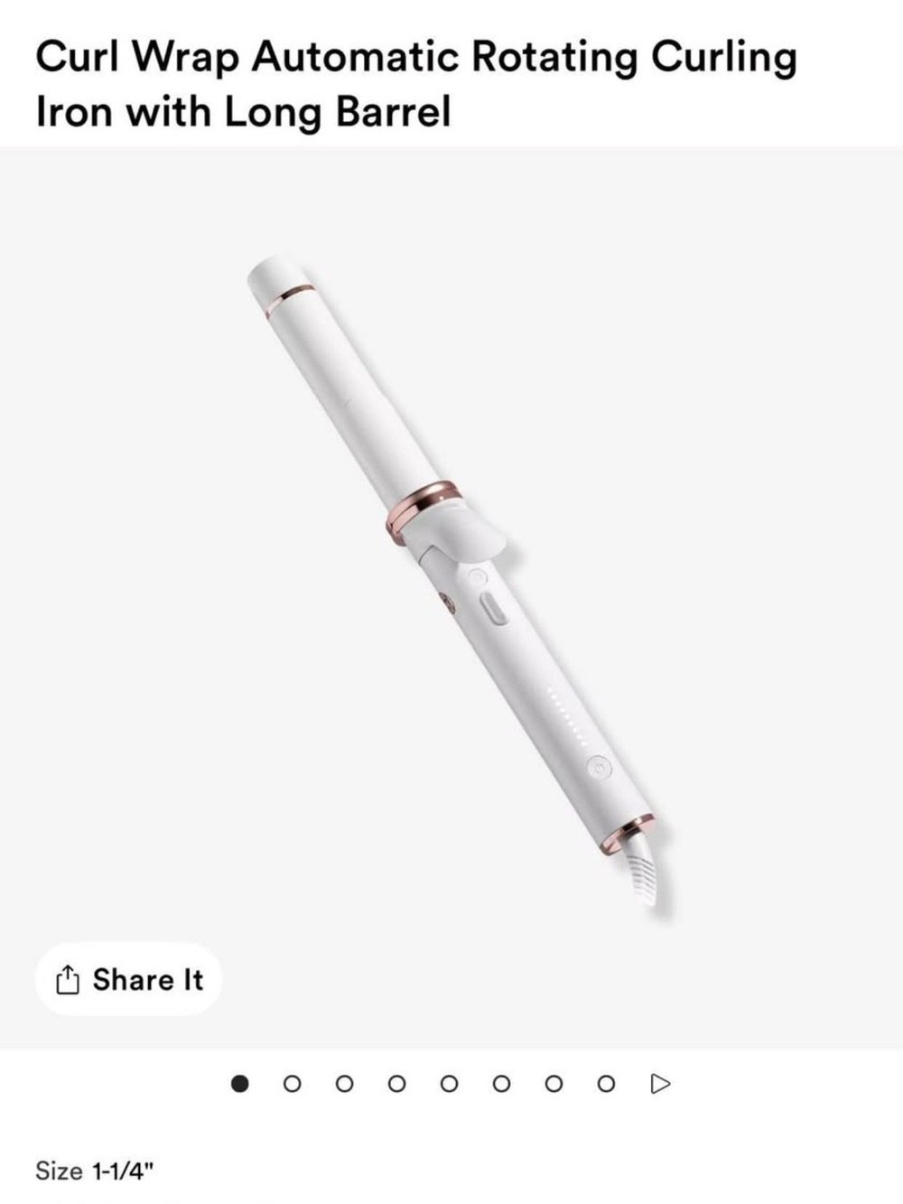 T3 Curl Wrap Automatic Rotating Curling Iron with Long Barrel
